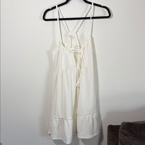 O’Neill Babydoll White Sleeveless Tiered Dress or Coverup